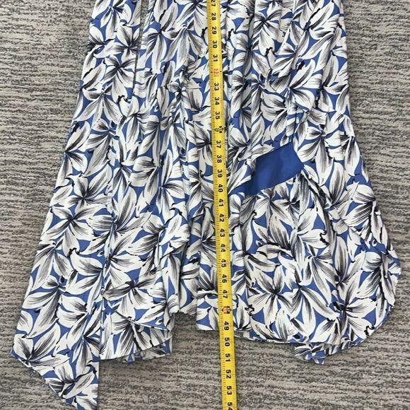 Jonathan Simkhai Ava Wrap Gown Pacific Print Size 0 - Picture 12 of 14